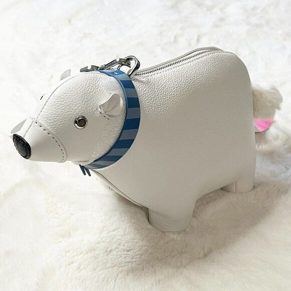 kate spade Handbags - Kate Spade New York Arctic Friends Polar Bear Crossbody Leather Bag NWT‎